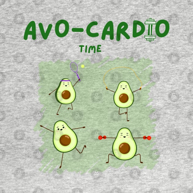 Avocado Avo-cardio time by TigrArt